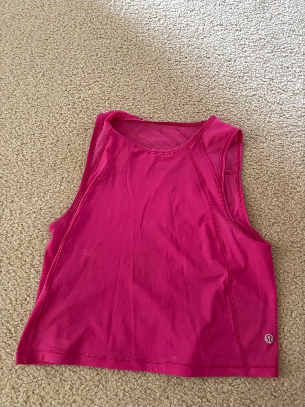 lululemon athletica Bright Pink Athletic Tank Top